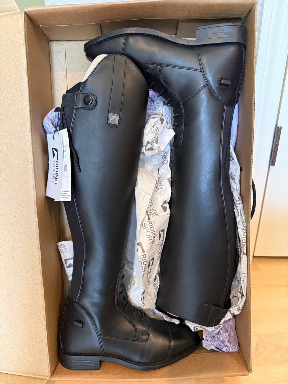 Riding Sport Black Tall Riding Boots women’s